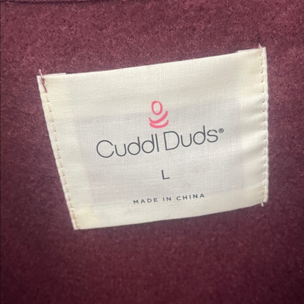 🆕 CUDDL DUDS Cozy Sherpa Top Size L - Picture 4 of 7